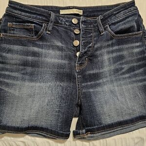 Dark Wash Denim Shorts